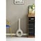 Uniquewise Tall Narrow White Fiberglass Modern Floor Hole Vase 28 Inch QI003692L.WT - alternate 3